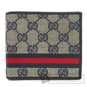 Gucci GG Sherry Line Bifold Wallet Canvas